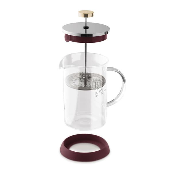 PISTON KAFFE- OG TEBRÆTTE 600 ml BERLINGER HAUS BH-8584 LEONARDO