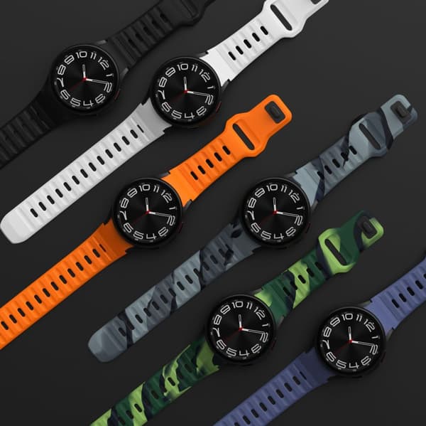 TECH-PROTECT SILIKONLINJE SAMSUNG GALAXY WATCH 4 / 5 / 5 PRO / 6 / 7 / FE SVART