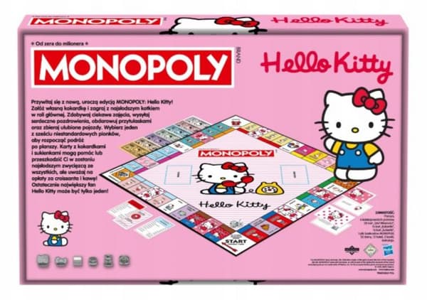 VINNANDE TRÄK Monopol Hello Kitty Flerfärgat Brädspel