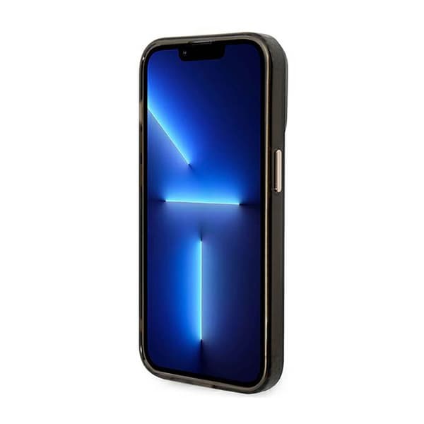 Guess Gold Outline Translucent MagSafe - iPhone 14 Pro cover (sort)