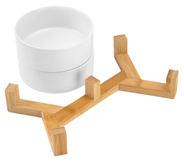 Keraamiset koirankupit 400ml 2x JAX valkoinen