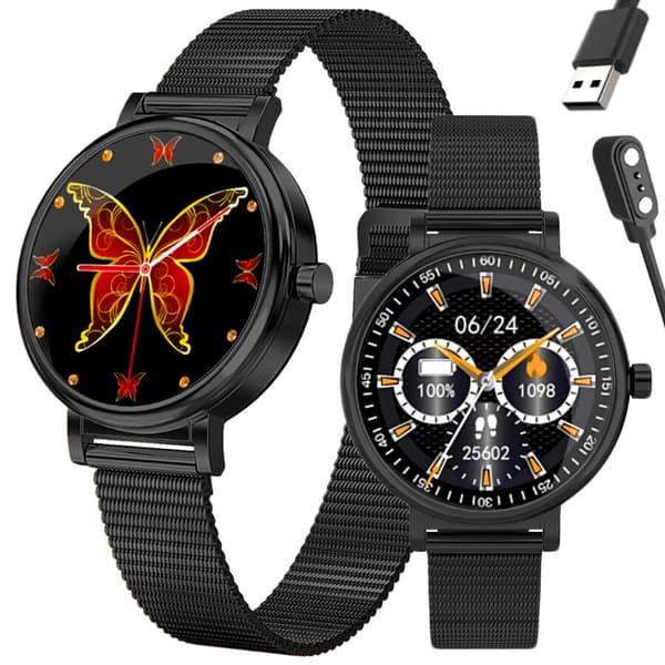 DAME SMARTWATCH Rubicon RNBE64 - BLODTRYKSMÅLER, PULSOXIMETER (sr013d)