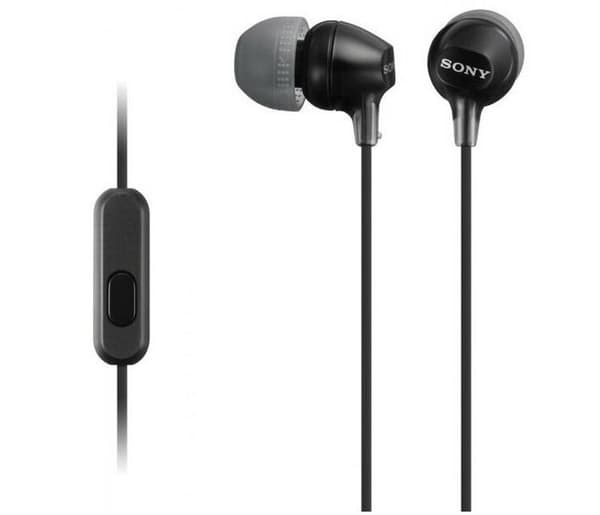 Sony MDR-EX15AP in-ear høretelefoner med mikrofon sort