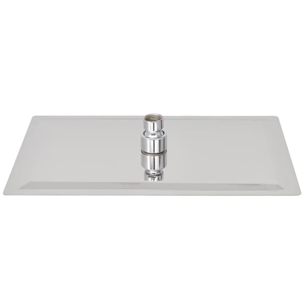 vidaXL brusehoved i rustfrit stål 20x30 cm rektangulært