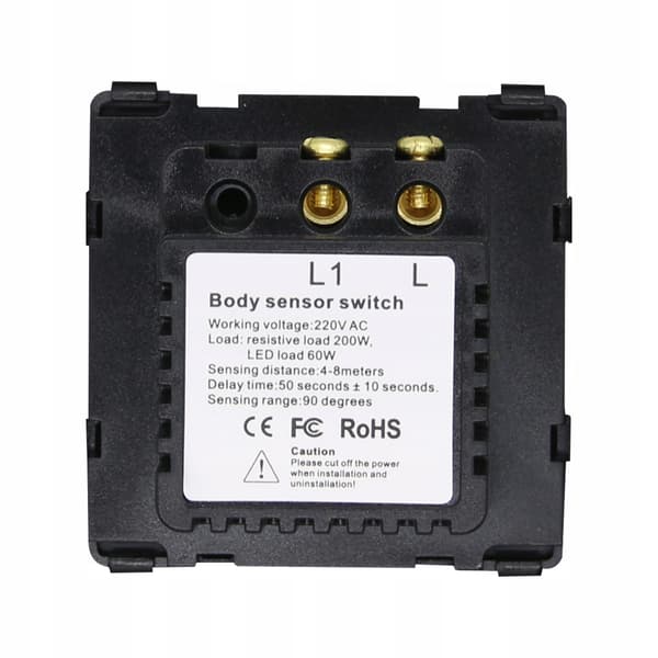 PIR-bevægelsessensor 230V hvid indsats RTX SH System