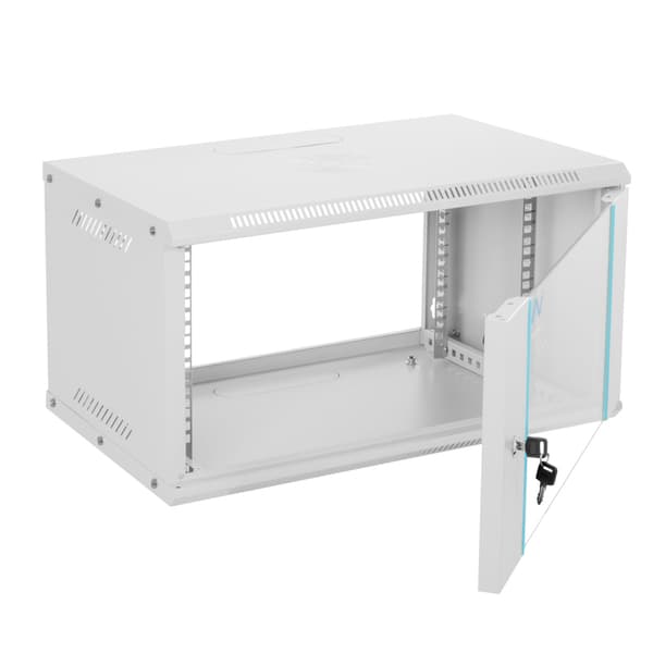 NETBERG BASIC 19" 6U 330x600x400 vægmonteret rackskab, grå N