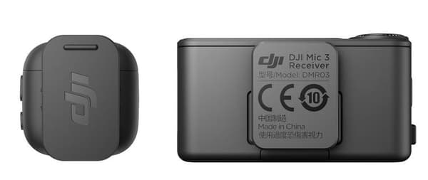DJI Mic 3 trådløst mikrofonssystem (1TX + 1 RX) Sort