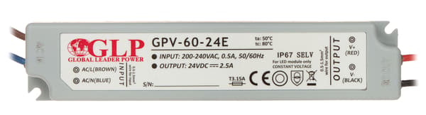 HAKKURIVIRTALÄHDE 24V/2.5A/GPV-MINI