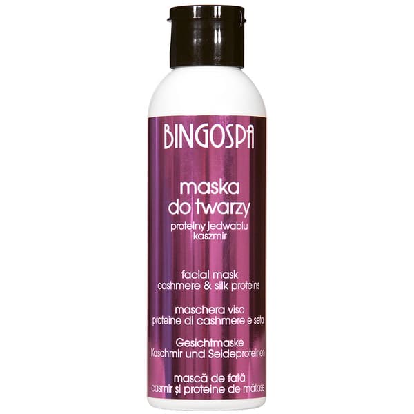 BINGOSPA ansiktsmask med kashmir- och siden protein