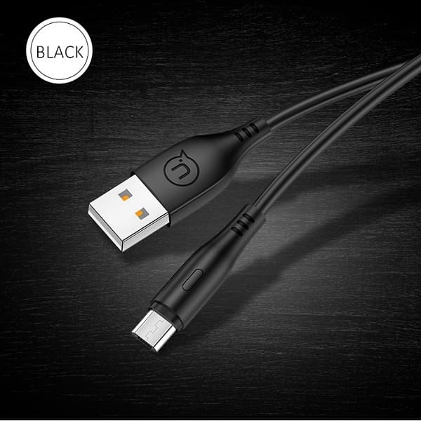 USAMS Kabel U18 microUSB 2A Fast Charge1m sort/sort SJ268USB01 (US-SJ268)