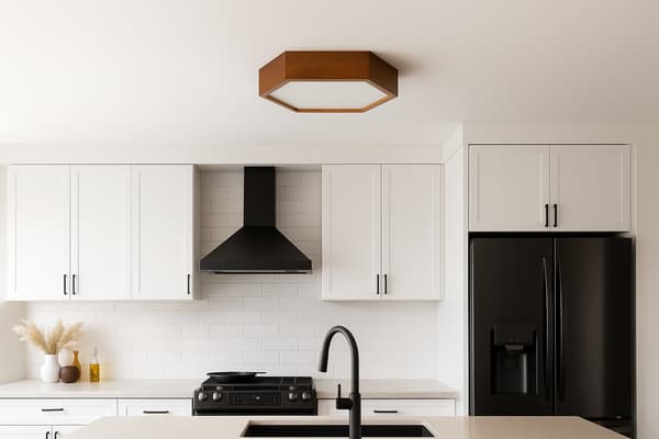 Loftlampe LEJA heks 375 Rustik til stue køkken badeværelse Stilfuld