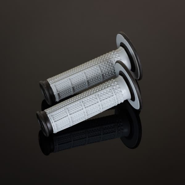 RENTHAL MX Dual Compound Tapered Half Waffle Handtag, Grå/Svart