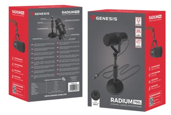 Genesis Radium 750D studiemikrofon sort