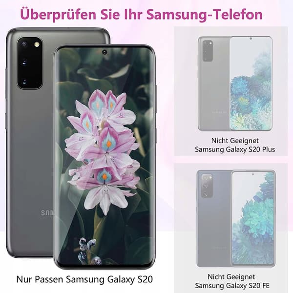 2xHÄRDAT GLAS FÖR SAMSUNG GALAXY S20 GLASKAMERA