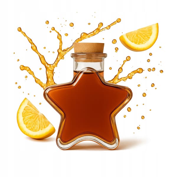 20x STAR Glasflaskor 280ml för Likörer Vin Juice Present Jul