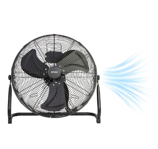 VOLTENO GULVVENTILATOR SORT 200W