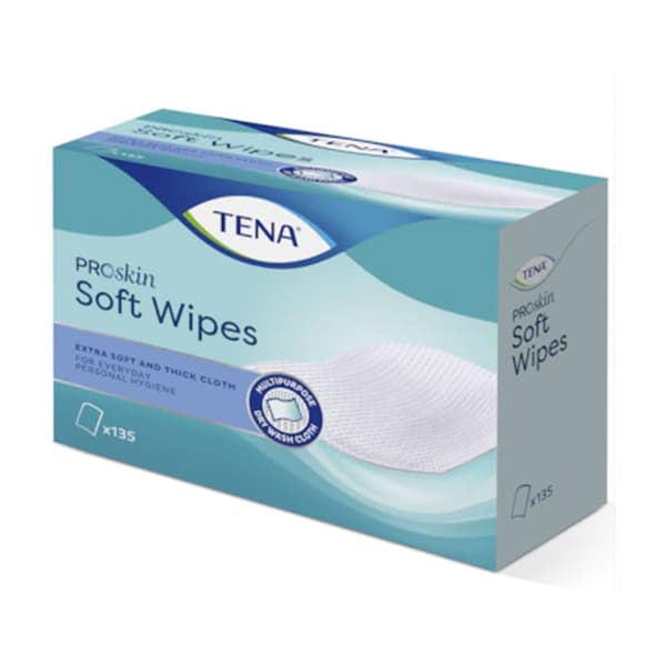 Tena ProSkin bløde vådservietter 135 stk.