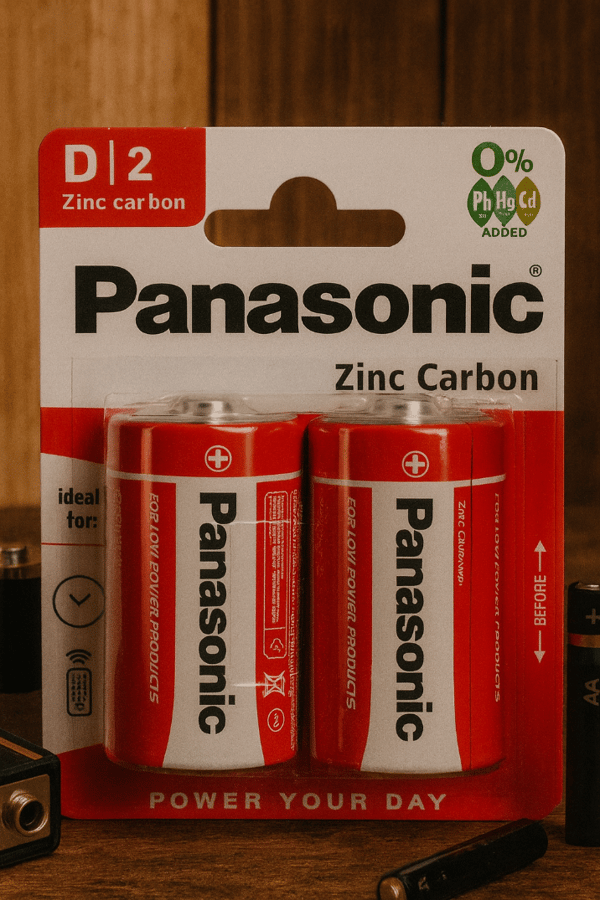 Panasonic D R20 sinkkihiiliparistot 24 kpl