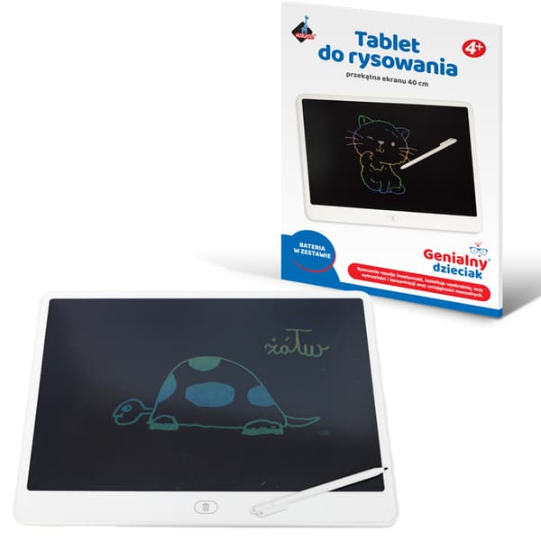 Stor farvetegnetablet med stylus - 16 tommer