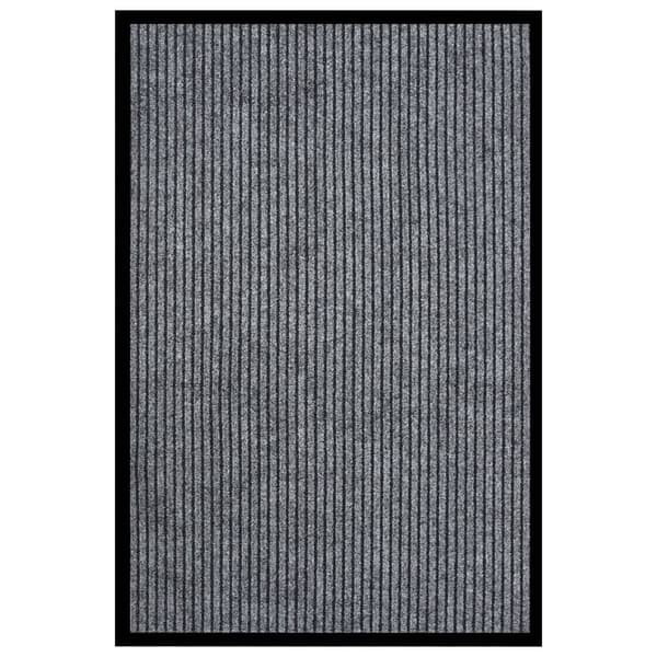 vidaXL Ovimatto, uurrettu, harmaa, 80 x 120 cm