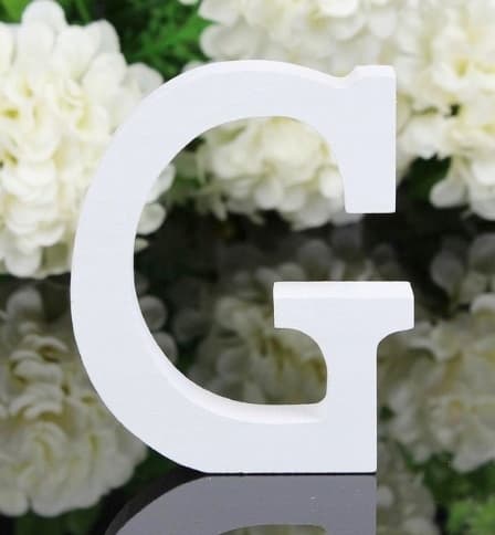 Træbogstav "G", 16 cm, 1 stk.