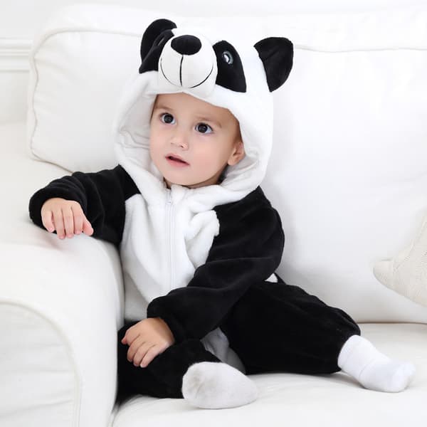 Heldragt til baby Panda 100 cm: 85-90 cm