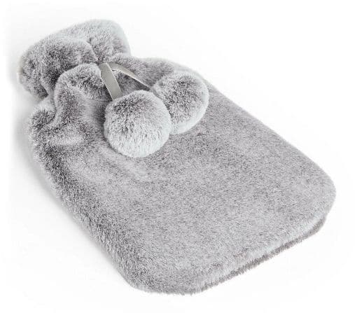 kumine lämpöpullo lämmitin plushi iso harmaa