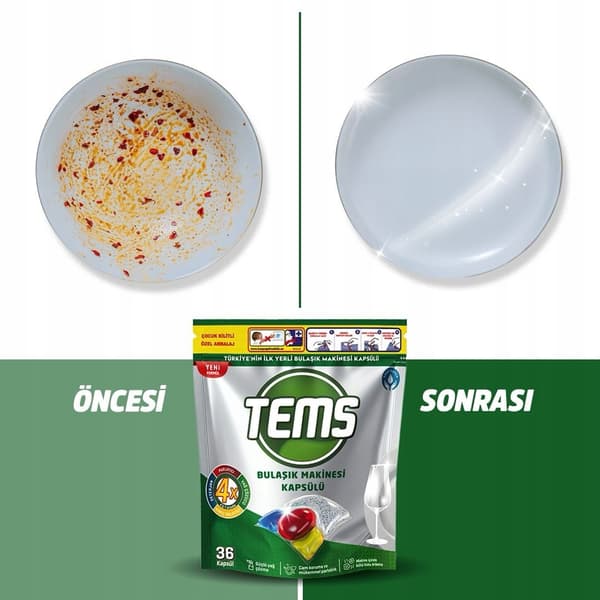 Tems - 4 i 1 diskmaskinskapslar 36 st.