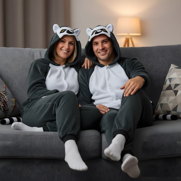 Kigurumi-pyjamas Lemur M 155-165 cm
