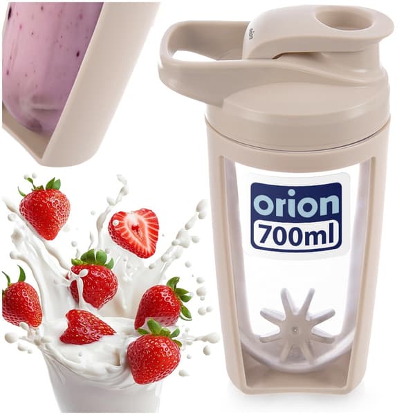 Harjoitushakeri tritan-pallolla beige tiivis 700 ml