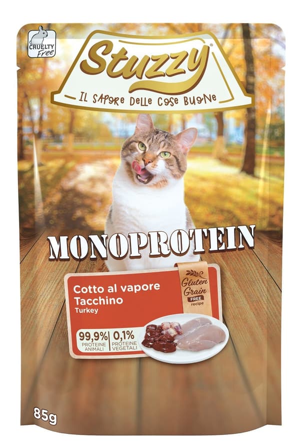 Stuzzy | Monoprotein kattmat | 85 g påse - Kalkon 85 g