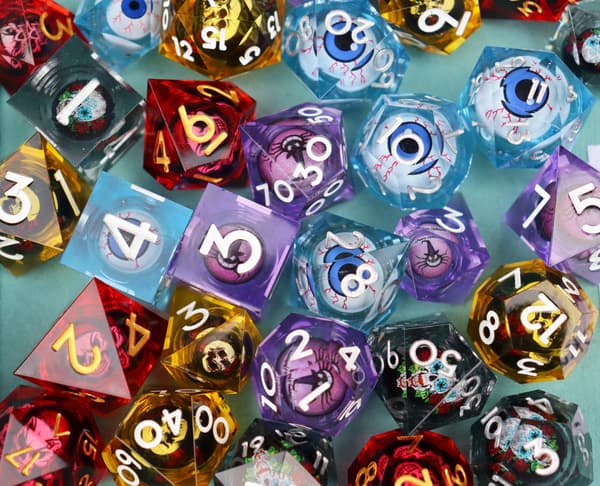 Imperius Curse RPG-tärningar Set med 7 flytande tärningar