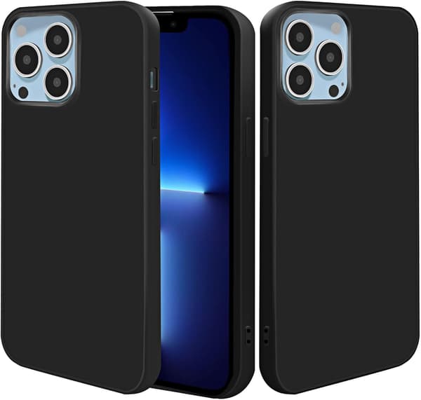 SORT SILIKONEETUIS TIL APPLE IPHONE 13 PRO 6.1'