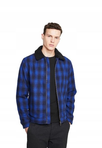 Lee herrulljacka med krage marinblack S M