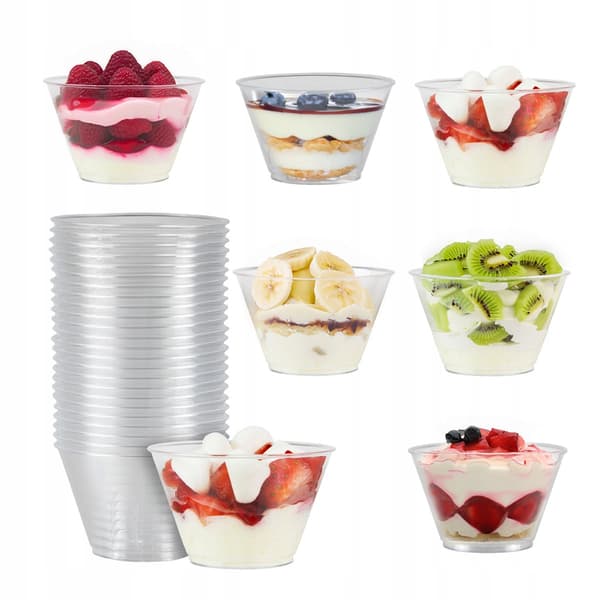 48x DESSERTKOPPER 70 ml TULI-kopbeholder til desserter og is