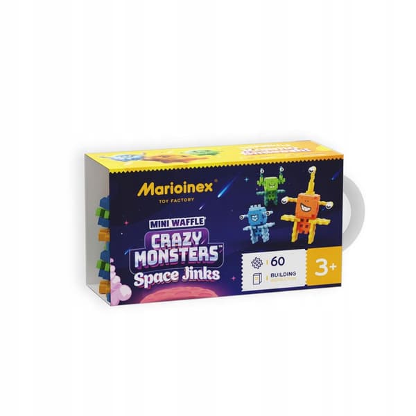 Marioinex Waffle Mini CRAZY MONSTERS - SPACE JINKS Kosmo Śmieszki - 60 st
