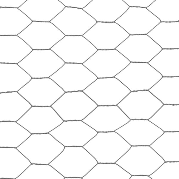vidaXL stål- og PVC-nethegn 25x0,5 m grå