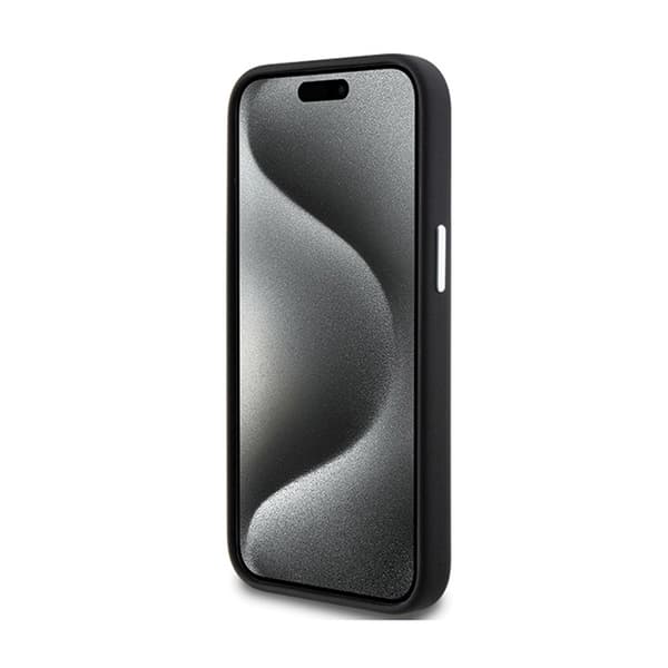 BMW Signature flydende silikone MagSafe - iPhone 15 Plus cover (sort)