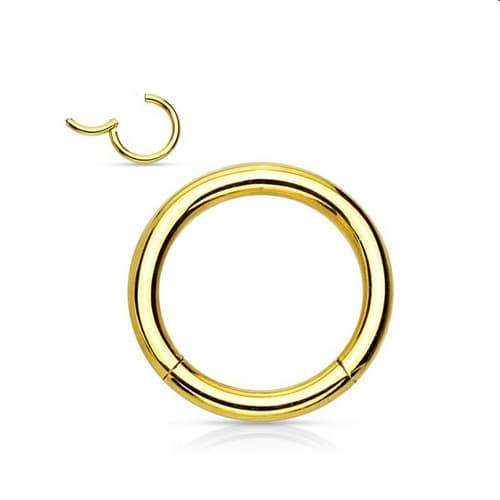 Titaniumring guldsegment CLICKER - TK-001 0.8/8