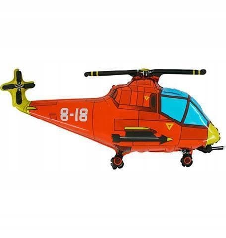 Helikopterifolioilmapallo punainen Mini 14"", 1 kpl.