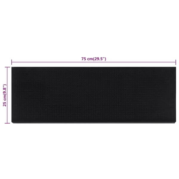 vidaXL Trappsteg, 5 st, 25x75 cm, gummi