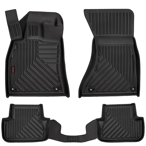 3D-gummimattor med hög kant lämpliga för: Audi A4 (B8) (2007-2015)