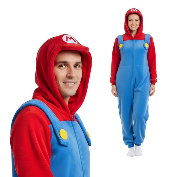 Kigurumi Super Mario pyjamas och dräkt S 145-155 cm