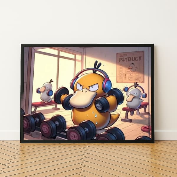 Målning med siffror Pokémon Psyduck gym 50x40 cm