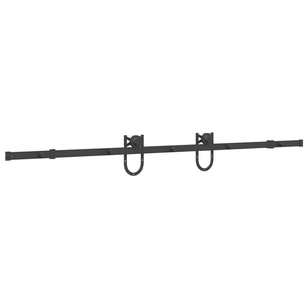 vidaXL monteringssystem til skydedør, 200 cm, stål, sort