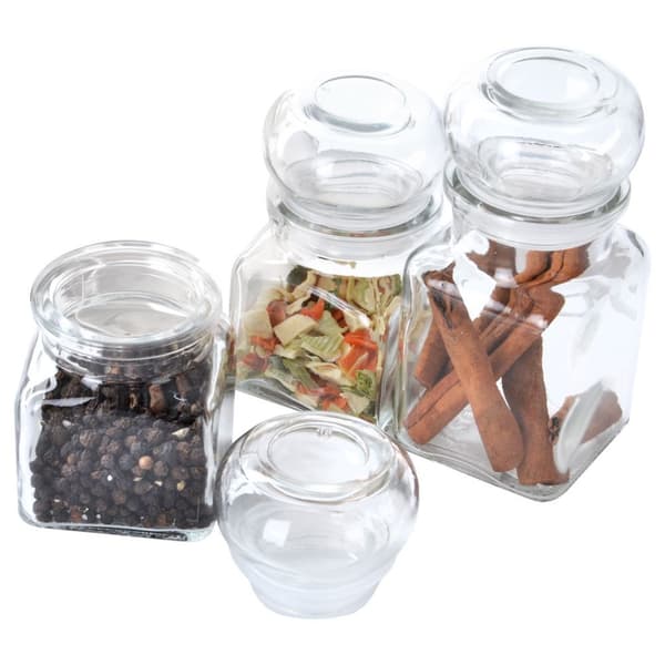 Glas krydderibeholder 150 ml 6 stk.