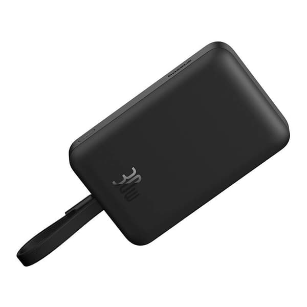 Baseus Magnetisk Mini 10000mAh Powerbank, USB-C 30W MagSafe (Sort)