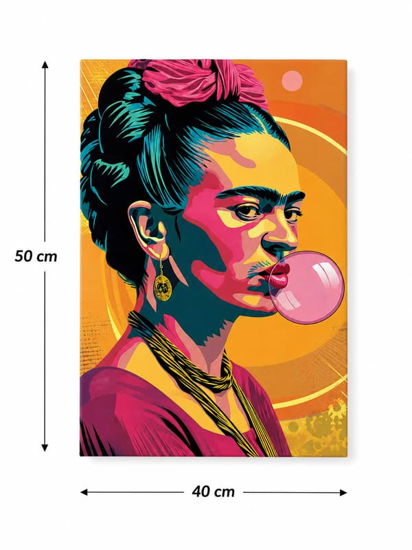 Maleri efter tal med ramme Billeder til maleri - Frida Kahlo 40x50 cm