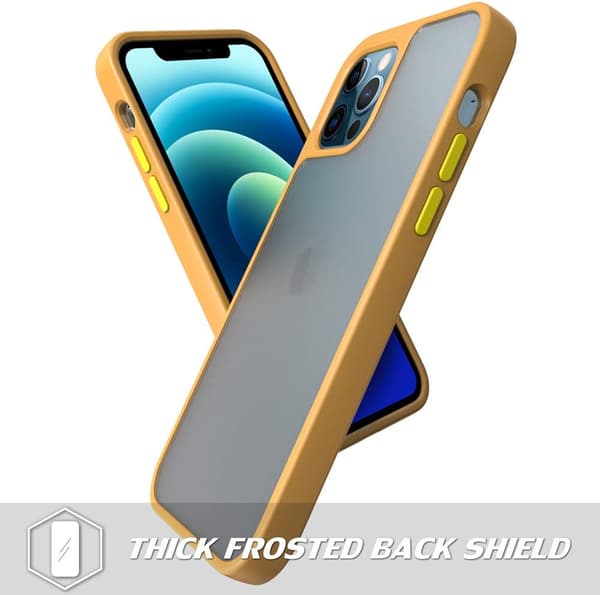 ETUI TIL APPLE IPHONE 12 PRO MAX SILIKONE BRUN SEMI-TRANSPARENT BAGSIDER
