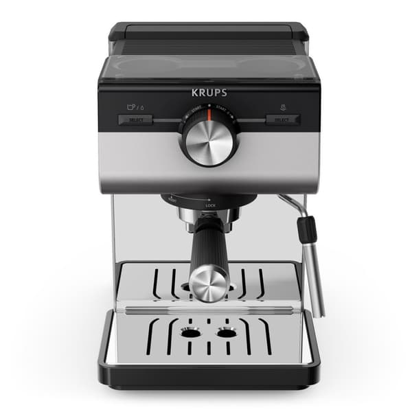 Krups Authentic XP384E10 espressomaskine, 2 l, rustfrit stål